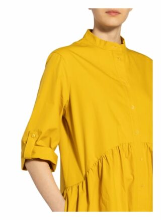 Li.Lu Hemdblusenkleid Emma mit 3/4-Arm, Gelb