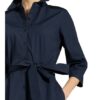 Li.Lu Hemdblusenkleid Sofi mit 3/4-Arm, Blau
