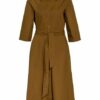 Li.Lu Hemdblusenkleid Sofi mit 3/4-Arm, Braun