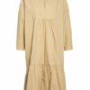 Li.Lu Kleid Emily mit 3/4-Arm, Beige