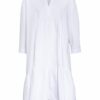 Li.Lu Kleid Emily mit 3/4-Arm, Weiß