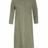Lilienfels Hemdblusenkleid aus Leinen mit 3/4-Arm, Grün