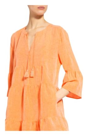 Lilienfels Kleid mit Leinen und 3/4-Arm, Orange