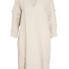 Lilienfels Leinenkleid mit 3/4-Arm, Beige