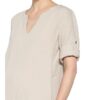 Lilienfels Leinenkleid mit 3/4-Arm, Beige