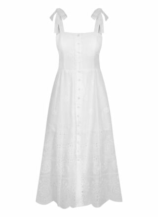 LIMBERRY Sky A-Linien Kleid Damen, Weiß
