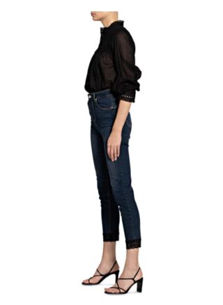 Liu Jo Skinny Jeans Ideal Super mit Spitzenbesatz, Blau