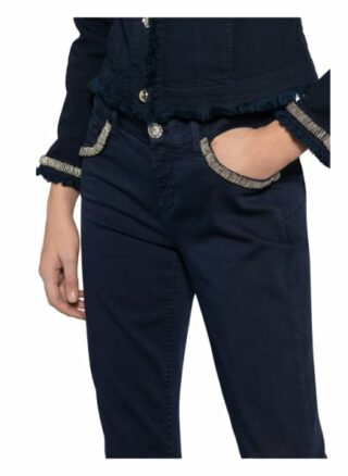 Liu Jo Skinny Jeans Ideal mit Schmucksteinbesatz, Blau