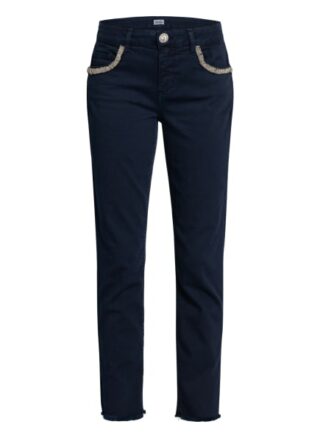 Liu Jo Skinny Jeans Ideal mit Schmucksteinbesatz, Blau