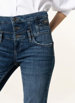 Liu Jo Skinny Jeans Rampy mit Schmucksteinbesatz, Blau