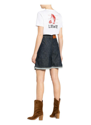 Loewe Jeans-Shorts, Blau