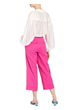 Luisa Cerano 7/8-Hose mit Leinen, Pink