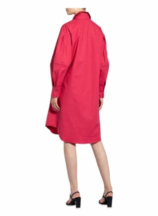 Luisa Cerano Hemdblusenkleid mit Lochspitze, Pink