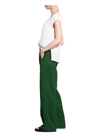 Luisa Cerano Hose mit Leinen, Grün
