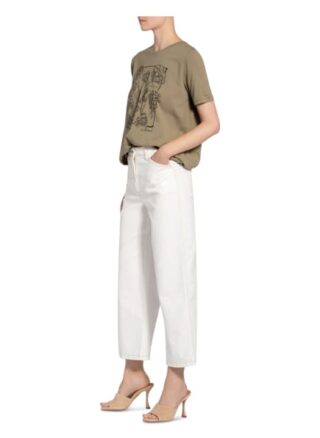 Luisa Cerano Jeans-Culotte, Weiß