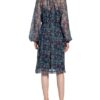 Luisa Cerano Seidenkleid, Blau