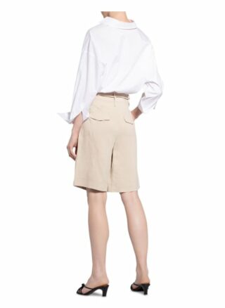 Luisa Cerano Shorts mit Leinen, Beige