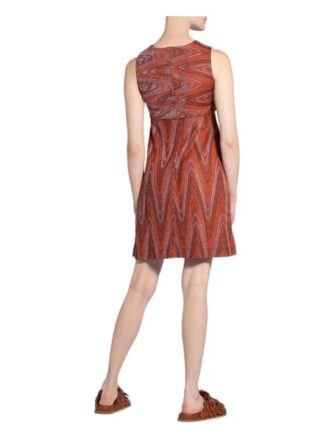 M Missoni Kleid mit Glitzergarn, Rot