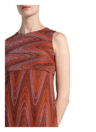 M Missoni Kleid mit Glitzergarn, Rot