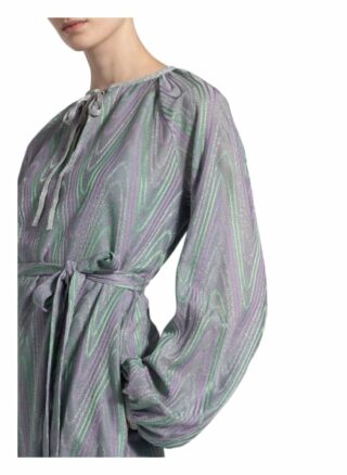 M Missoni Kleid mit Glitzergarn, Silber