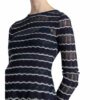 M Missoni Kleid mit Spitzenbesatz, Blau