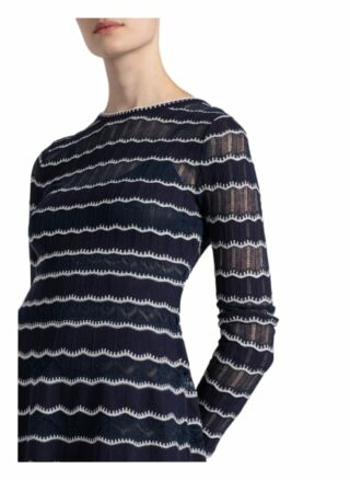 M Missoni Kleid mit Spitzenbesatz, Blau