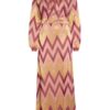 M Missoni Strickkleid mit Glitzergarn, Lila