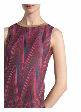 M Missoni Strickkleid mit Glitzergarn, Pink