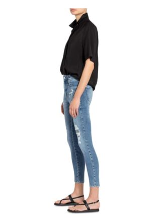 Mac Daydream Destroyed Jeans Skinny, Blau