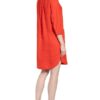 Maerz Muenchen Hemdblusenkleid aus Leinen, Orange