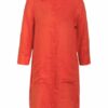 Maerz Muenchen Hemdblusenkleid aus Leinen, Orange