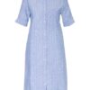 Maerz Muenchen Kleid mit Leinen, Blau