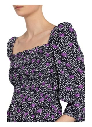Maje Kleid Rappa mit Leinen, Blau