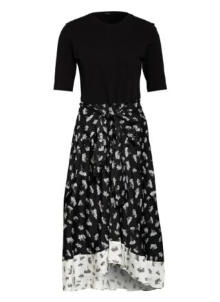 Maje Kleid Raprina im Materialmix, Schwarz
