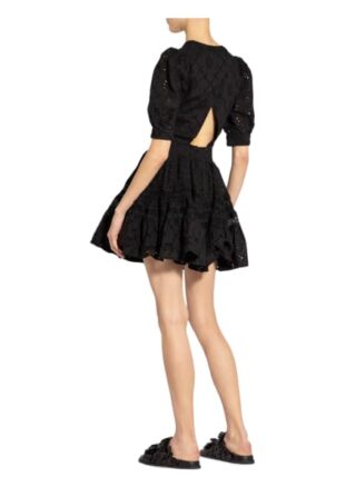 Maje Kleid Rayanette aus Lochspitze, Schwarz