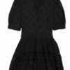 Maje Kleid Rayanette aus Lochspitze, Schwarz