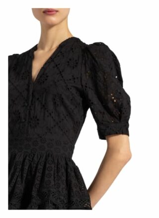 Maje Kleid Rayanette aus Lochspitze, Schwarz