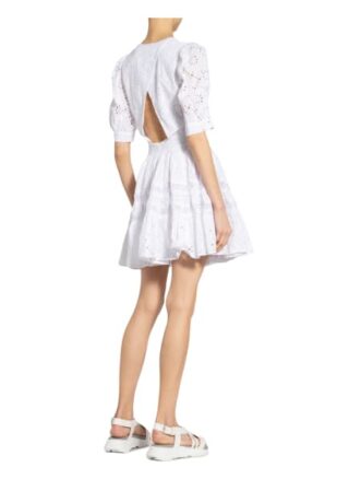 Maje Kleid Rayanette aus Lochspitze, Weiß
