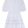 Maje Kleid Rayanette aus Lochspitze, Weiß