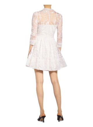 Maje Kleid Rayani mit Stickereien, Weiß