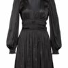 Maje Kleid Rianno mit Nietenbesatz, Schwarz