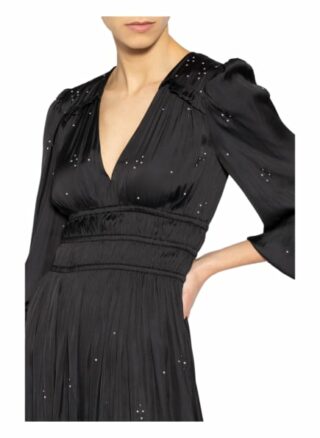 Maje Kleid Rianno mit Nietenbesatz, Schwarz