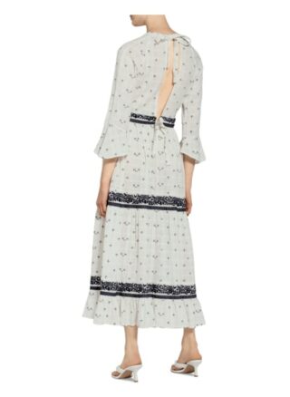 Maje Kleid Ribiza mit 3/4-Arm, Blau