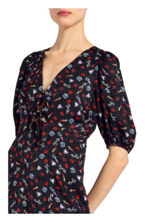Maje Kleid Rinobi mit 3/4-Arm, Schwarz