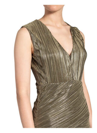 Maje Kleid Romea mit Glitzergarn, Grün