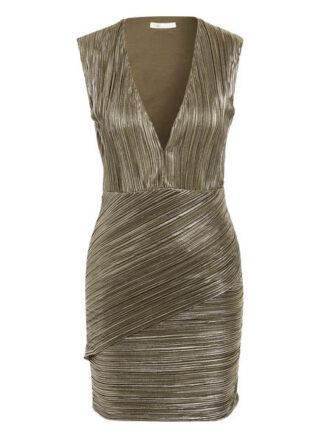 Maje Kleid Romea mit Glitzergarn, Grün