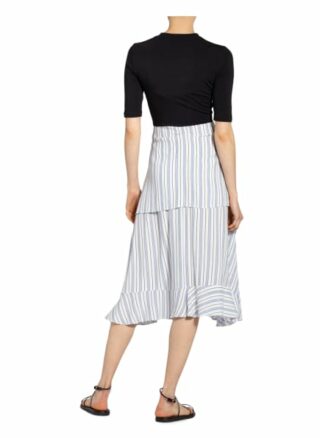 Maje Kleid im Materialmix, Blau