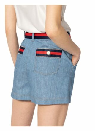 Maje Shorts Ienise mit Schmucksteinbesatz, Rot