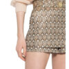 Maje Shorts Imperio mit Glitzergarn, Gold