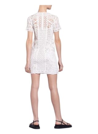 Maje Strickkleid Romance, Weiß